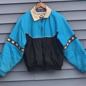 Vintage Aztec blanket-lined Western Frontier jacket